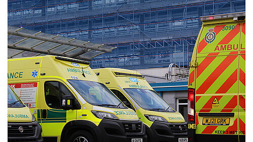 image of ambulances