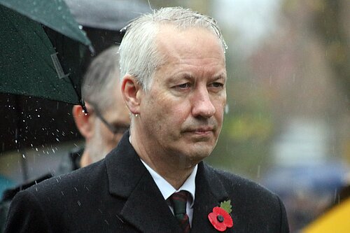 Taunton and Wellington MP Gideon Amos Remembrance Day Wellington