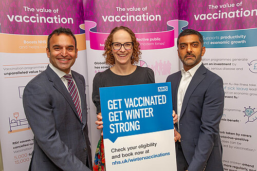Alison Bennett MP supporting Vaccine Day
