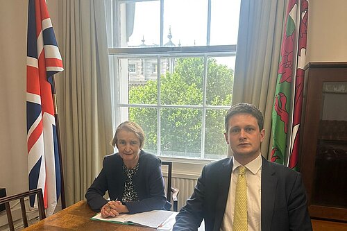 David Chadwick MP and Dame Nia Girffith MP