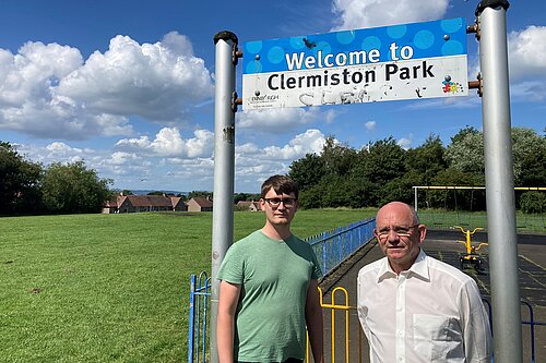 Lib Dem cllrs at the playpark