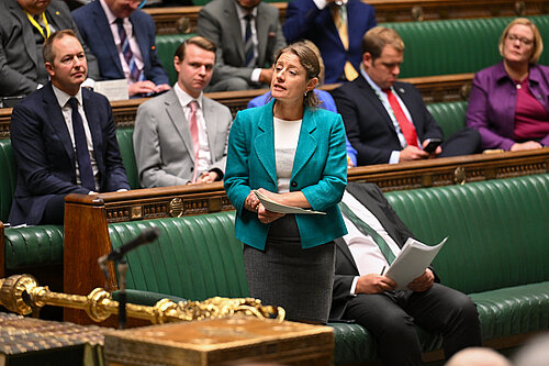 Helen Maguire during a recent Parliamentary debate