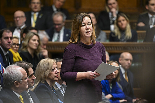Marie Goldman MP Marie Goldman MP speaks in Parliament ©House of Commons