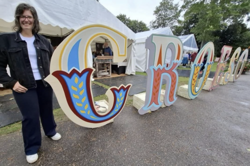 Sandra Jervis at Ceredigion Craft Fair