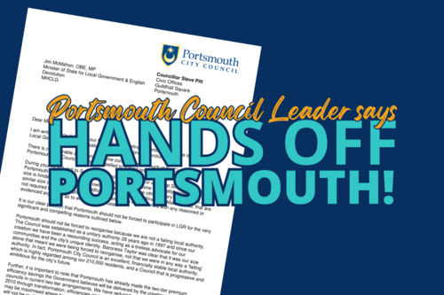 Portsmouth Council Leader says Hands Off Portsmouth!