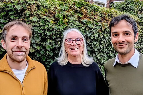 Cllr Luke Cawley Harrison, Fiona Orford-Williams and Imad Ahmed