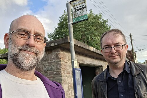 Cllrs David Goodwin and Tristan Clark
