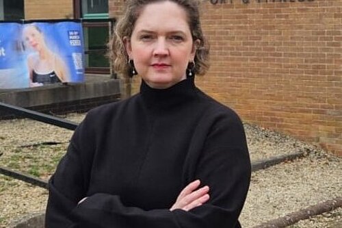 Anna Sabine MP at Frome Leisure Centre