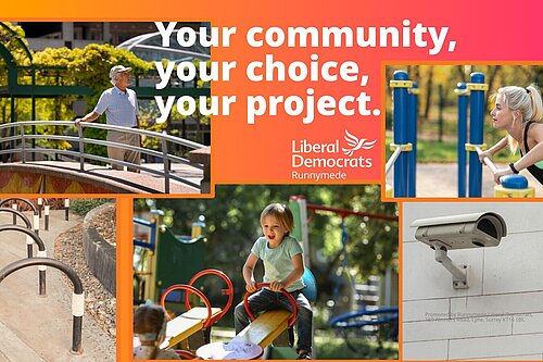 Your Community, your choice, your project with pictures of outdoor space and activities