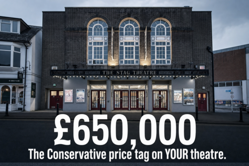 Stag Theatre with £650,000 caption