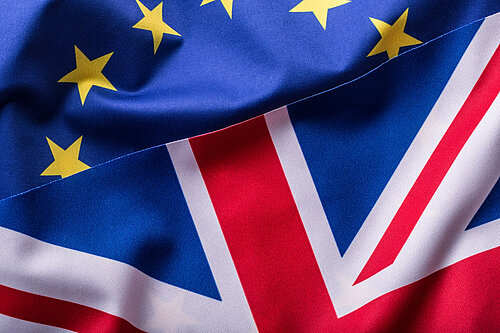 UK and Euro flags
