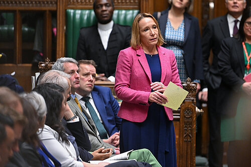Helen on her feet in the House of Commons