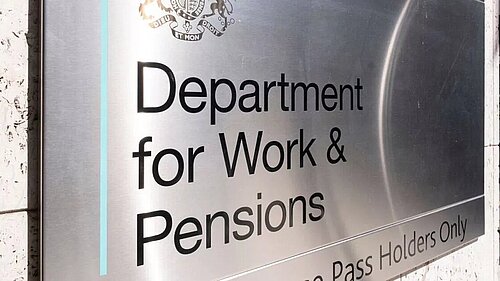 picture of DWP sign