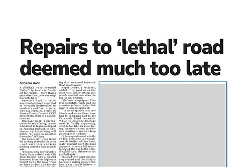 Haslemere Road Repairs