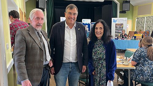 Image of Martin with fundraisers